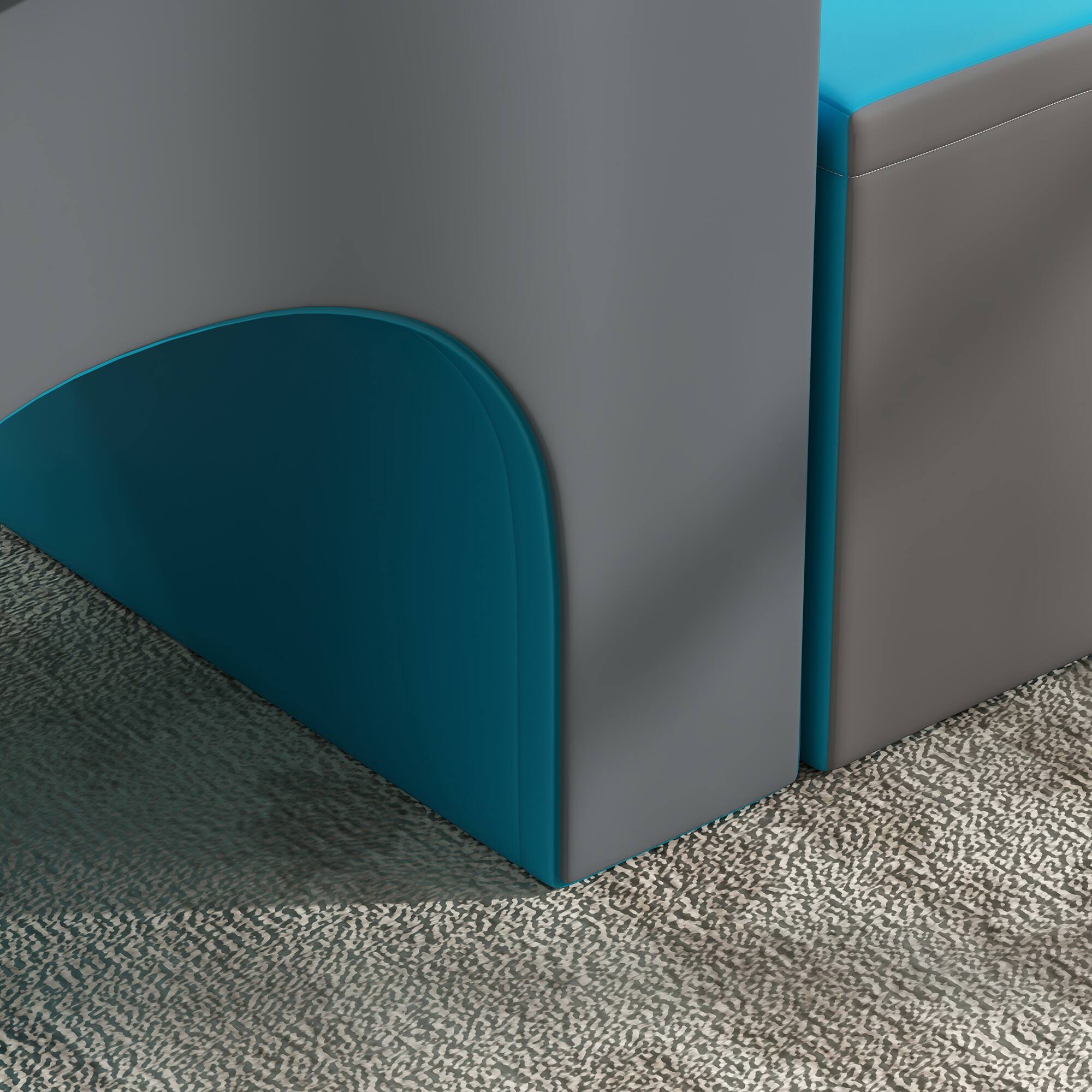 Alt View 5. Qaba - 7-Piece Baby Soft Play Equipment, Toddler Crawling Climber, Easy-to-Clean Surface, Climbing Toy.