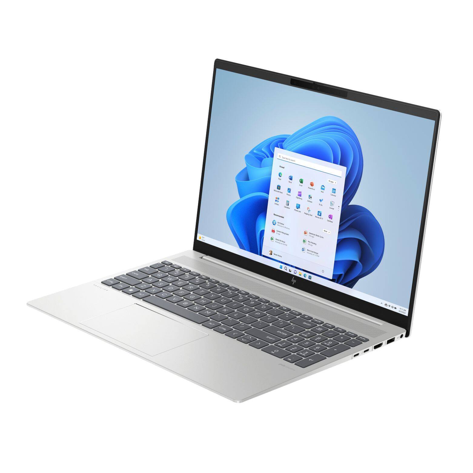 Alt View 1. HP - Pavilion Plus 16-ab1010nr 16" WQXGA Intel Core Ultra 7 155H 3.8 GHz up to 4.8 GHz 16GB 512GB SSD Windows 11 Home - Natural Silver.