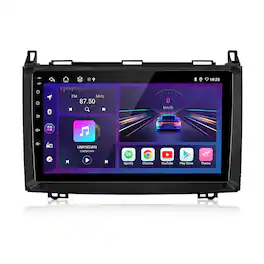 Junsun - For Mercedes Benz W906 W169 W245 Sprinter Viano 2004-2012 Android 15 8Core 4+64GB Carplay GPS Navi WIFI SWC BT FM - Black