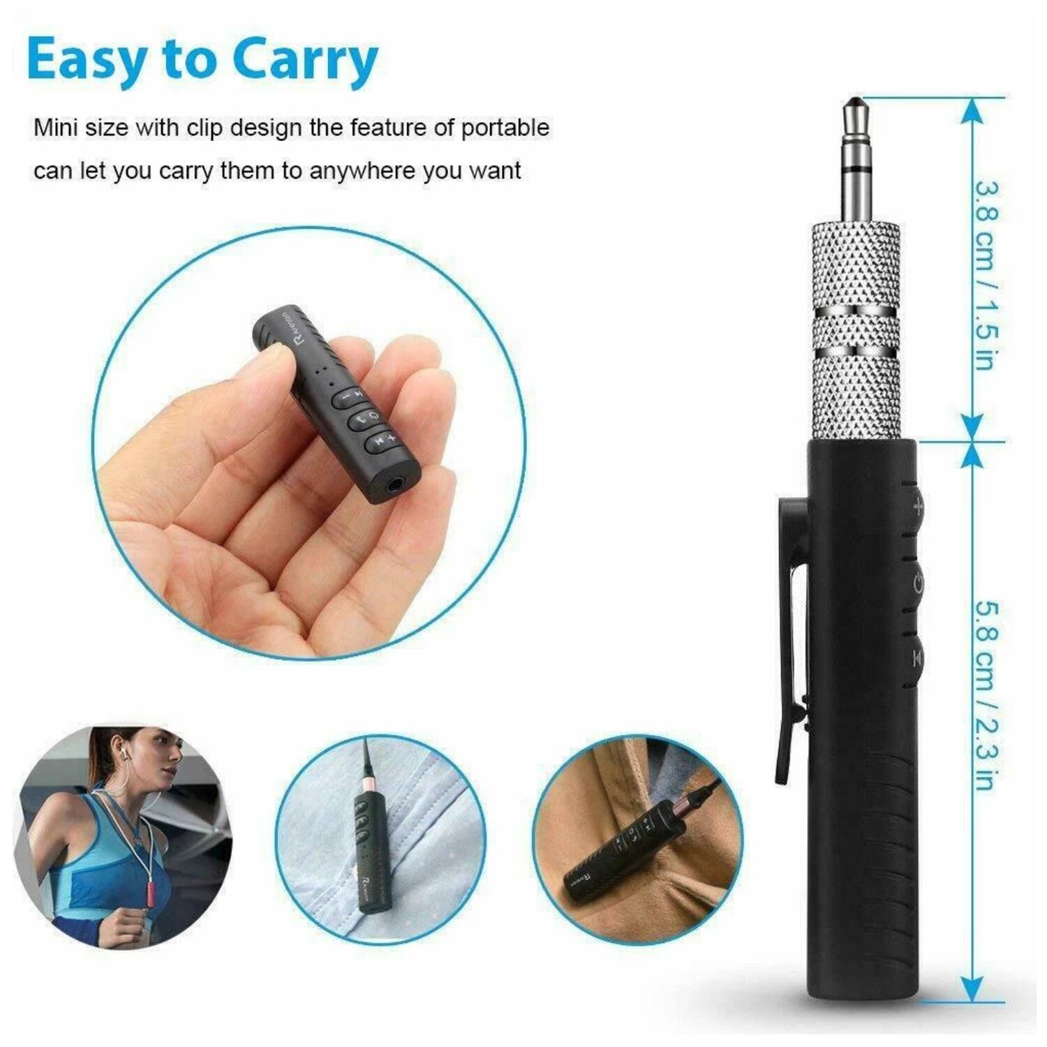 Easy to Carry

Mini size with clip design the feature of portable can let you carry them to anywhere you want

- 3.8 cm / 1.5 in
- 5.8 cm / 2.3 in