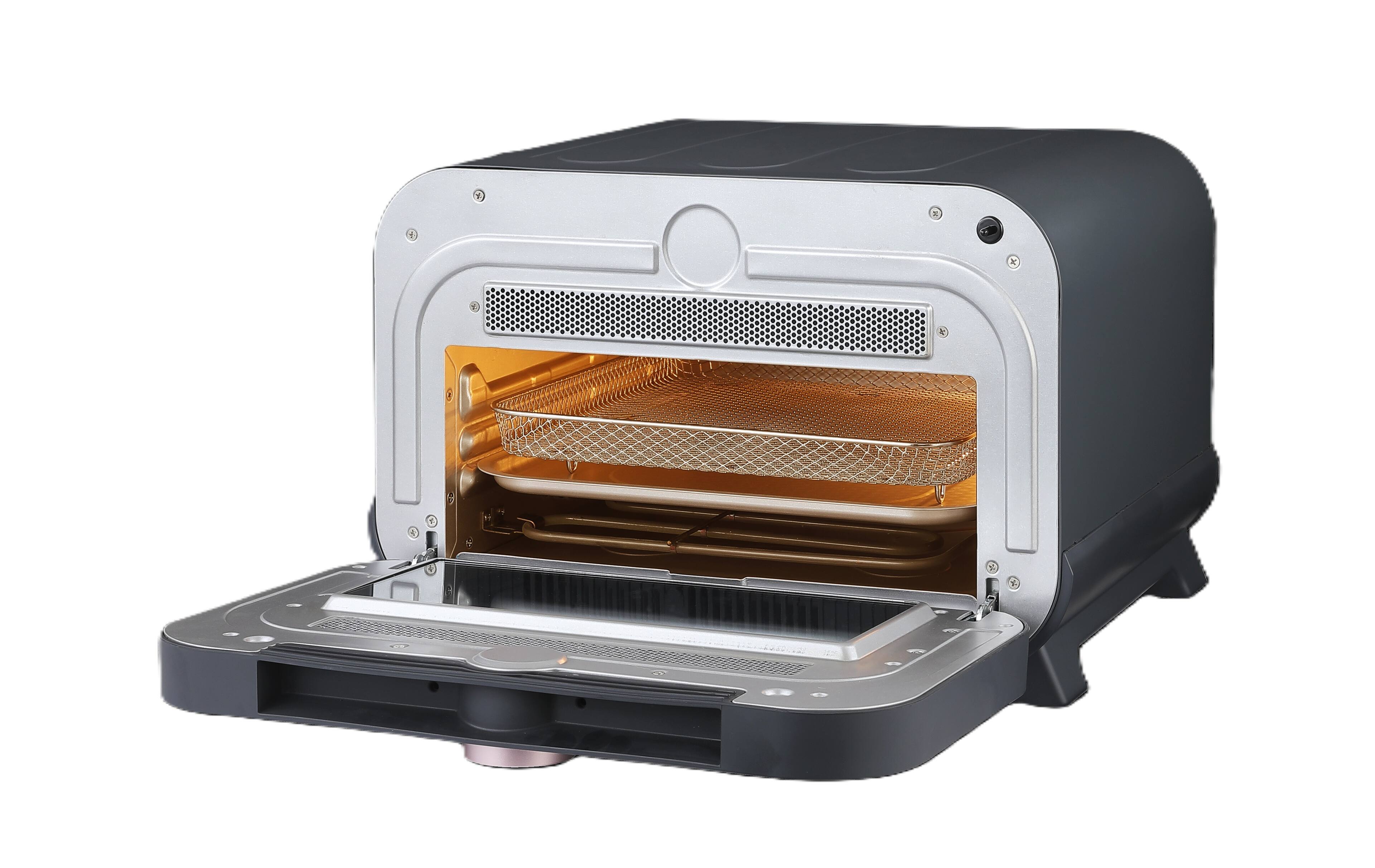 Alt View 4. Livwell - Touch IQ  Indoor/Outdoor Air Fryer Pizza Oven - Matte Gray.