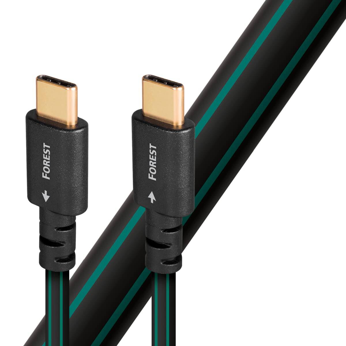 AudioQuest - Forest USB-C to USB-C High-Definition Digital Audio Cable (0.75m) - Green/Black