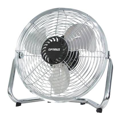 Front. Optimus - Optimus 9 in. Industrial Grade High Velocity Fan in Silver - Silver.