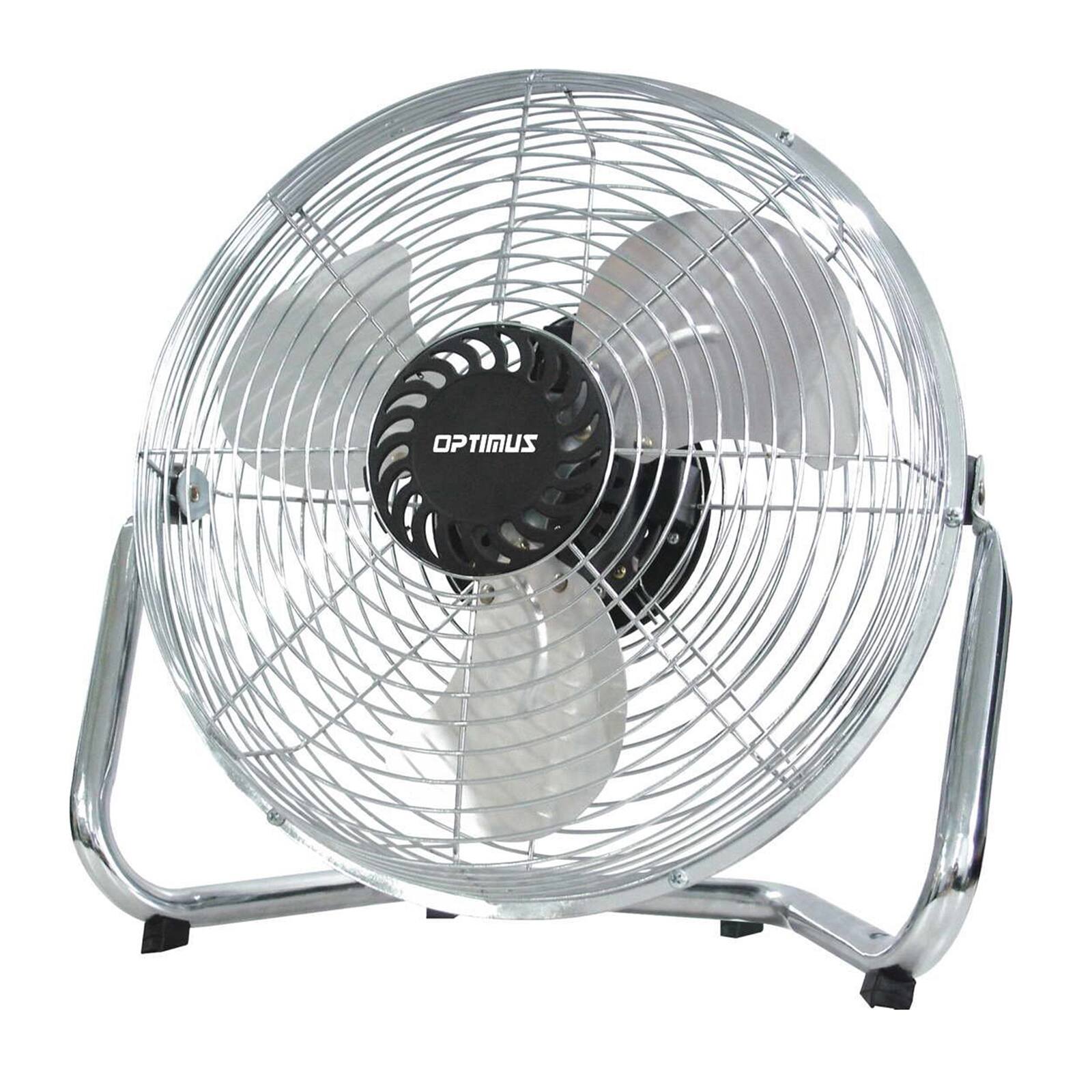 Front. Optimus - Optimus 9 in. Industrial Grade High Velocity Fan in Silver - Silver.