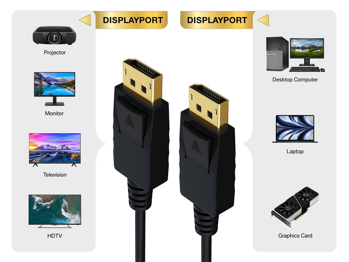 DISPLAYPORT  
Projector  
Desktop Computer  
Monitor  
Laptop  
Television  
HDTV  
Graphics Card