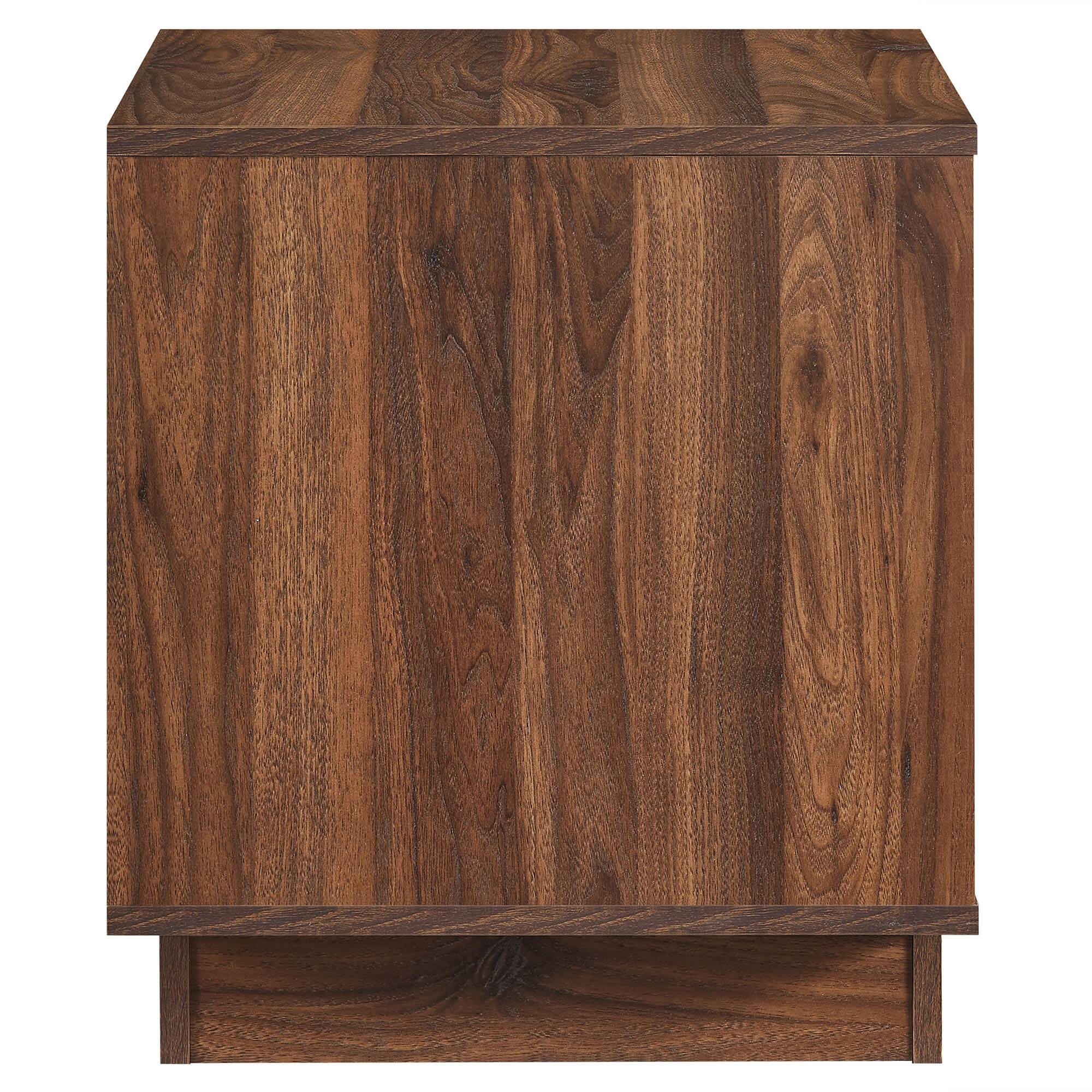 Alt View 2. Modway - Bulwark 2-Drawer Nightstand by Modway - Walnut.