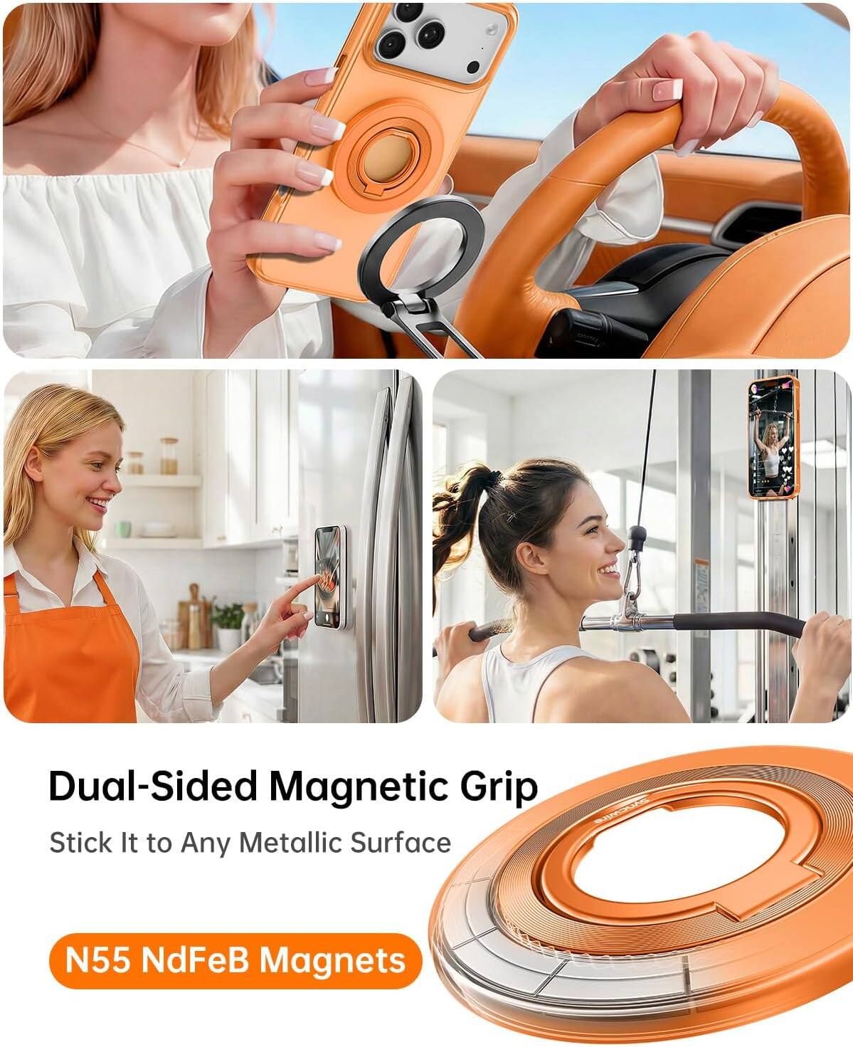 Dual-Sided Magnetic Grip Stick It to Any Metallic Surface

N55 NdFeB Magnets