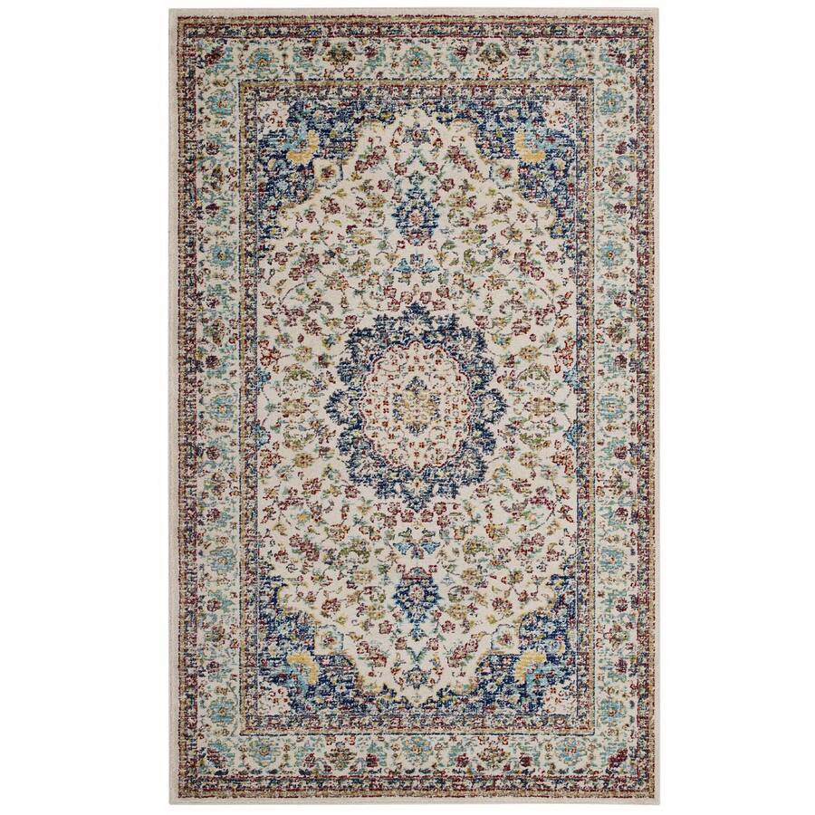 Modern Distressed Rug Modway Meryam Distressed Vintage Medallion Area Rug Multicolored - Best Buy