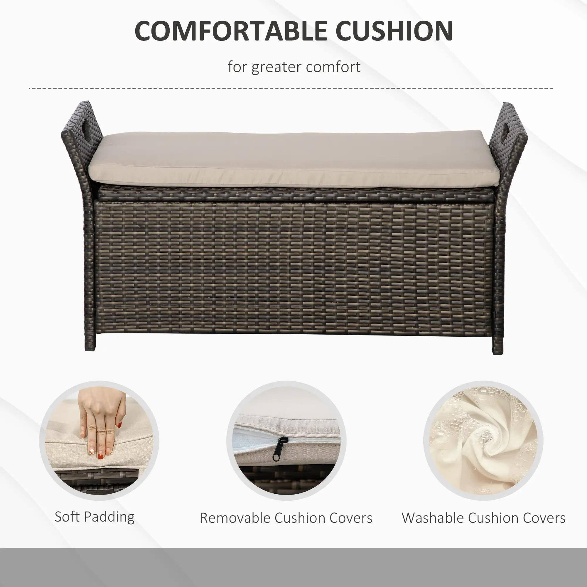 COMFORTABLE CUSHION  
for greater comfort  

- Soft Padding  
- Removable Cushion Covers  
- Washable Cushion Covers