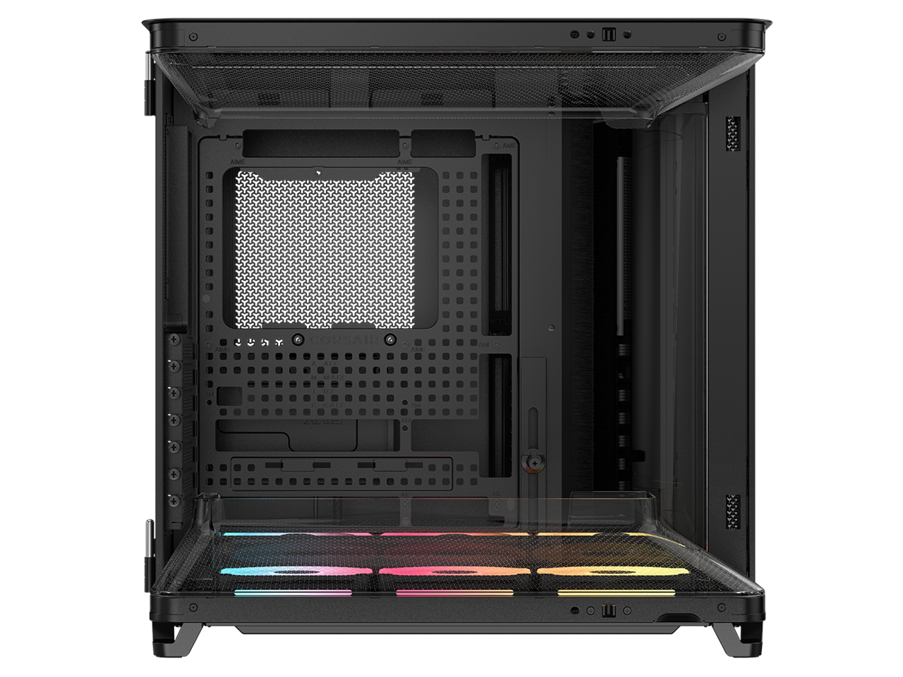 CORSAIR AIR 5400 LX R RGB iCUE Triple Chamber Mid Tower Case with