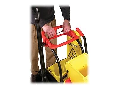 Alt View 2. RubberMaid - Rubbermaid Wet Floor Sign, 25"H x 11"W, Yellow (FG611277YEL) - Yellow/Black.