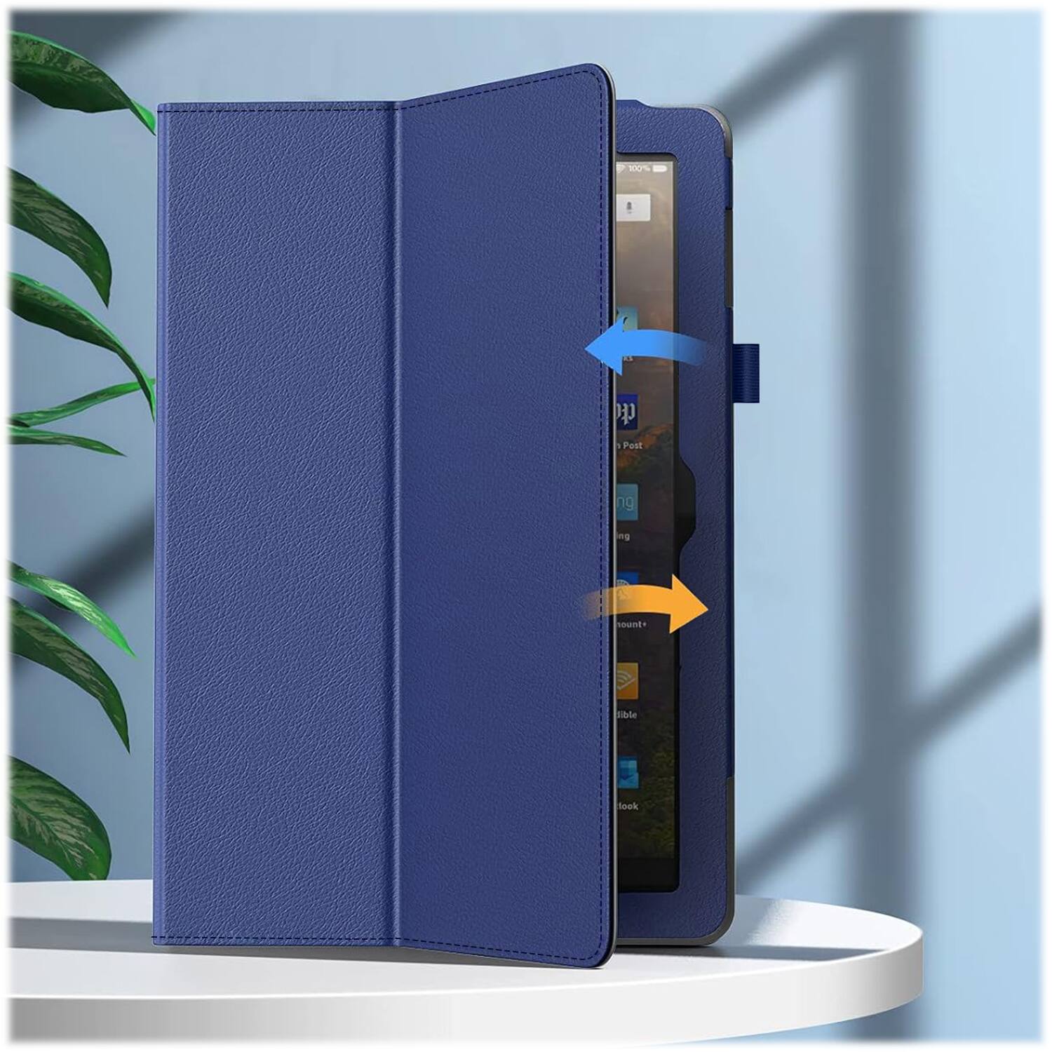 Alt View 13. SaharaCase - EliteFold Folio Case for Samsung Galaxy Tab A9+ - Navy Blue.