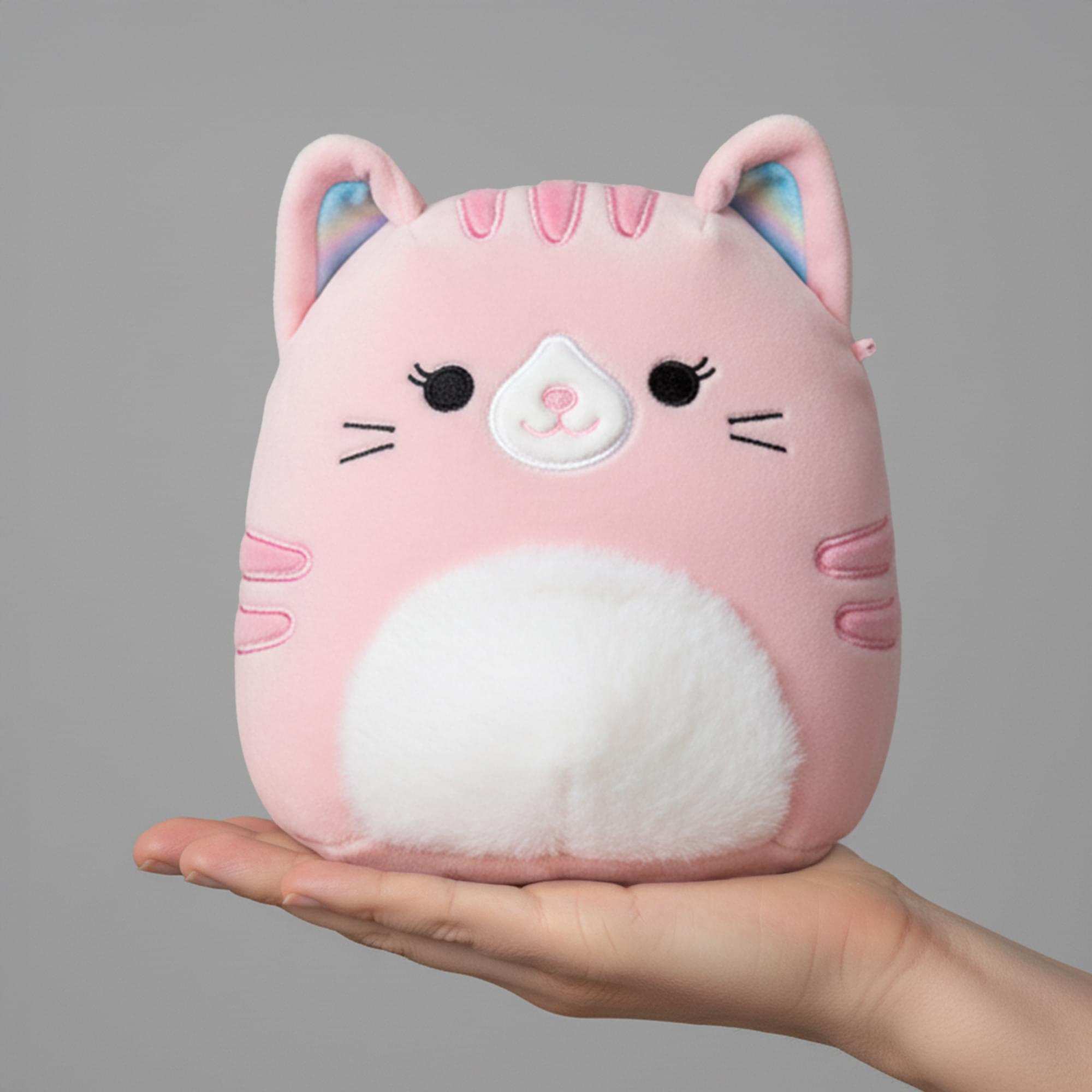Alt View 3. Kellytoy - Squishmallows 8 Inch Plush | Filippa The Cat - Pink.