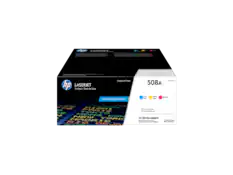 Sure, here is the corrected and grouped text:
---
**HP LASERJET Tri-Pack / Pack de Trois Original HP Toner 508A**
**Great Savings! / Aubaine!**
**Cyan Magenta Yellow**
**3 Toner Cartridges / 3 Cartouches de toner**
**JETINTELLIGENCE PowerWise - Impression puissante, Énergie intelligente.**
**HP LaserJet Enterprise M553, MFP M577**
**Original HP Toner**
**508A CF360AM**
**Cyan Magenta Yellow**
**Great Savings! / Aubaine!**
**3 Toner Cartridges / 3 Cartouches de toner**
**JETINTELLIGENCE PowerWise - Impression puissante, Énergie intelligente.**
**HP LaserJet Enterprise M553, MFP M577**
**Original HP Toner**
**508A CF360AM**
**Cyan Magenta Yellow**
**Great Savings! / Aubaine!**
**3 Toner Cartridges / 3 Cartouches de toner**
**JETINTELLIGENCE PowerWise - Imp