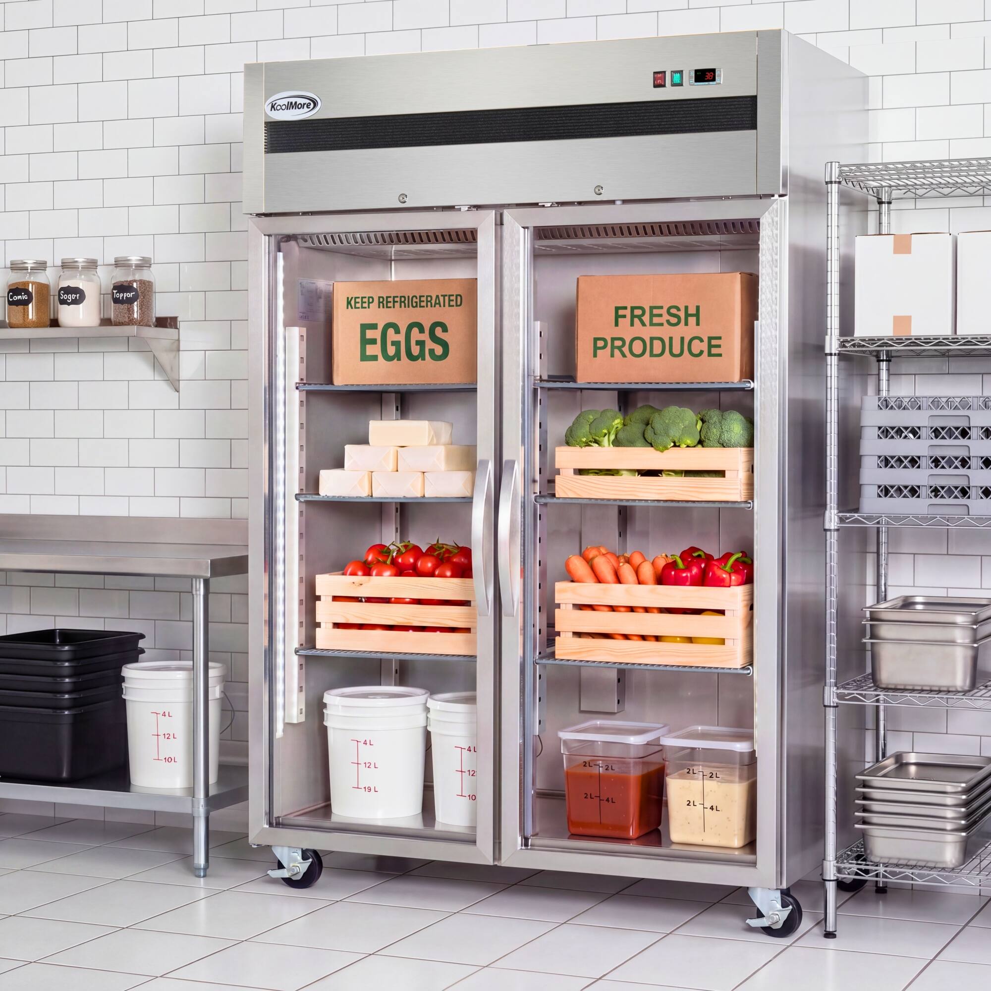 KoolMore Seger Topper  
KEEP REFRIGERATED  
EGGS  
FRESH PRODUCE  
AL E 126  
1S L E 19L  
12L  
N 12  
4  
2 L  
4  
EL IL  
EL 2L