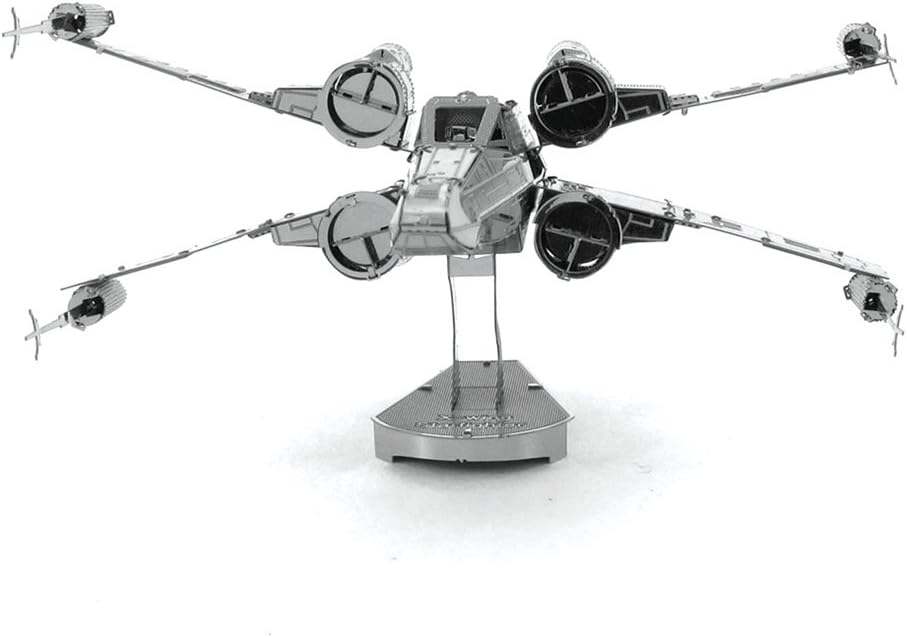 Alt View 4. Metal Earth - Metal Earth Star Wars X-Wing Fighter 3D Metal Model Kit Fascinations - Silver.