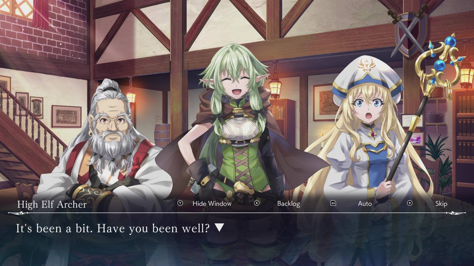 High Elf Archer: "It's been a bit. Have you been well?"