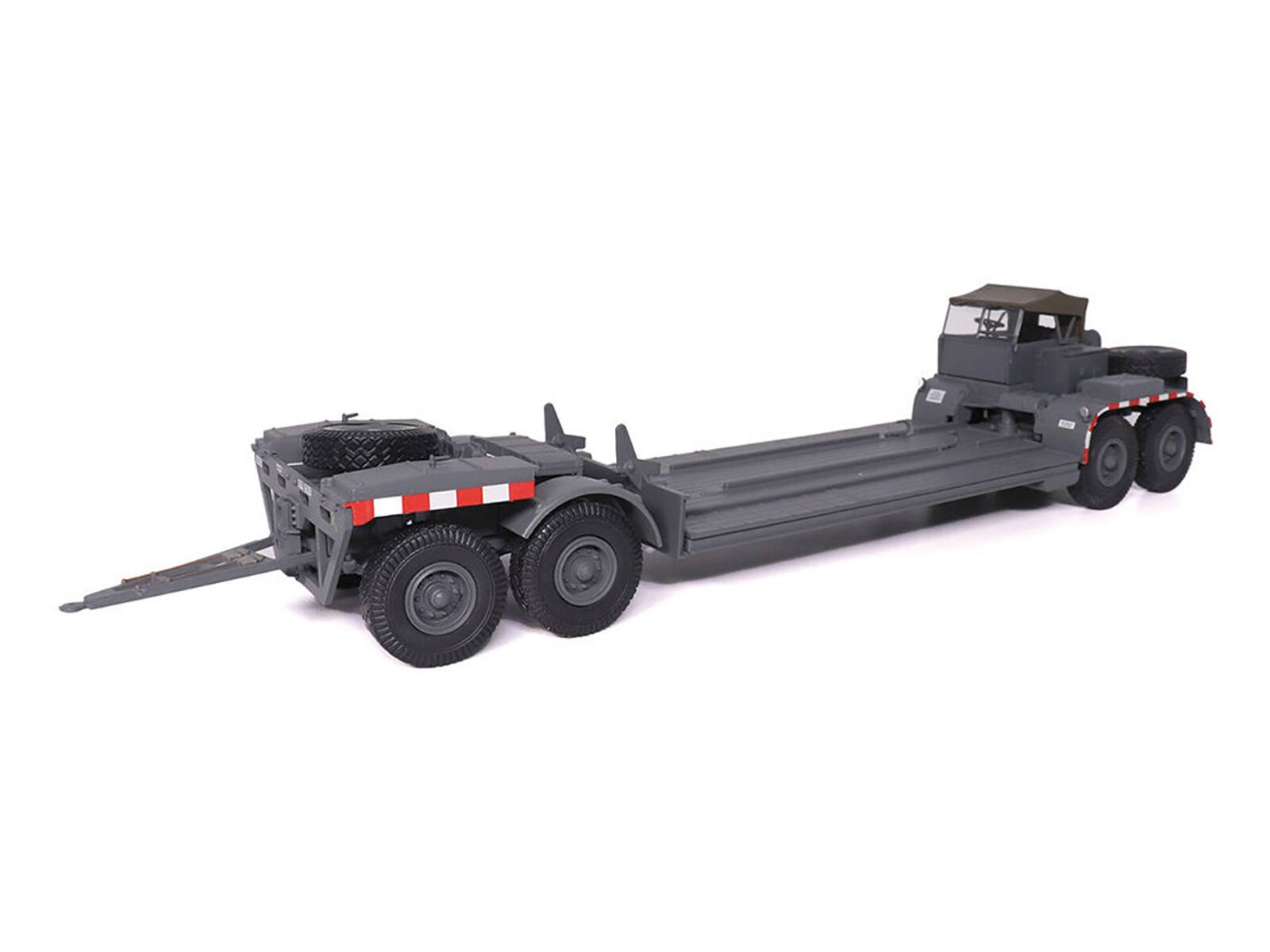Alt View 1. Militaria Die Cast - SD.AH. 116 22-Ton Tank Transporter Gray "German Army" 1/43 Diecast Model by Militaria Die Cast.