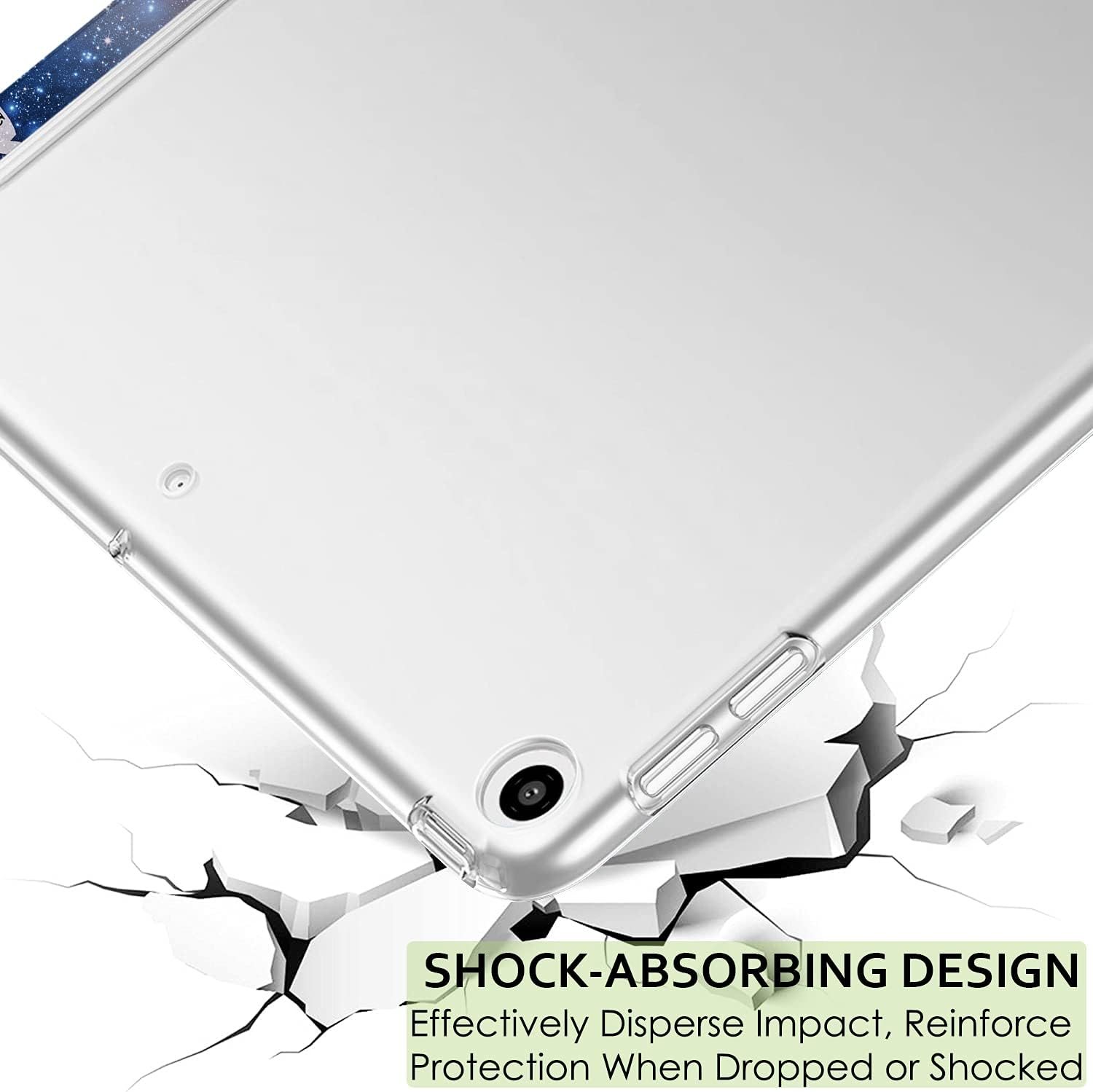 SHOCK-ABSORBING DESIGN  
Effectively Disperse Impact, Reinforce Protection When Dropped or Shocked