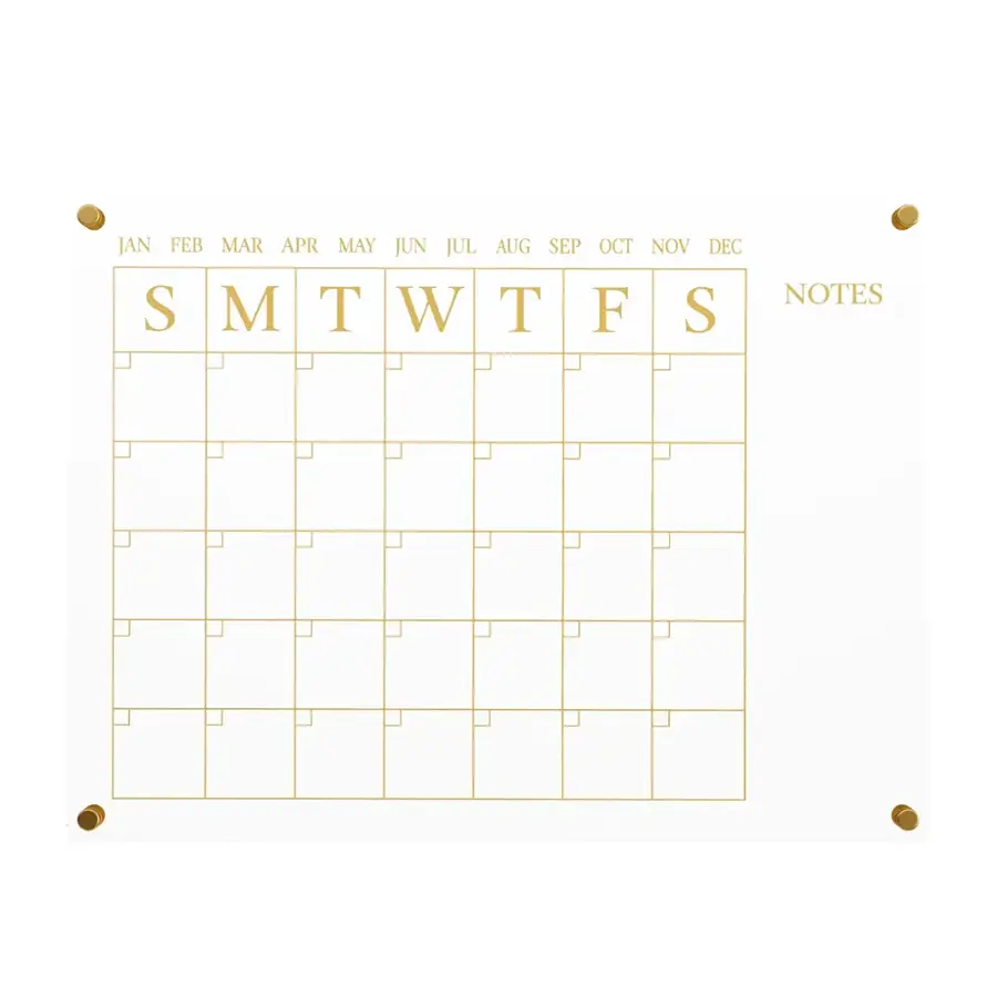JAN FEB MAR APR MAY JUN JUL AUG SEP OCT NOV DEC NOTES S M T W T F S
