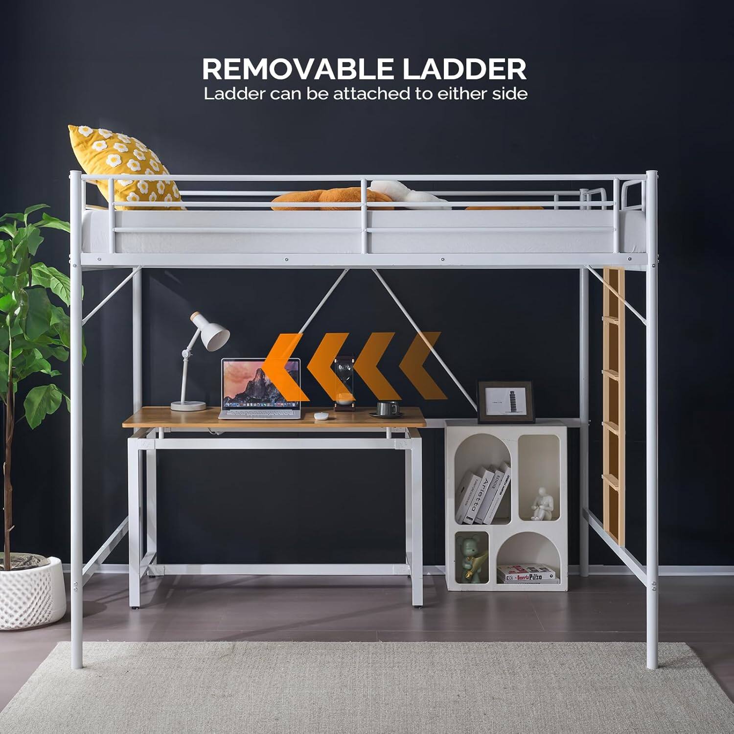 REMOVABLE LADDER  
Ladder can be attached to either side