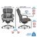 Alt View 11. La-Z-Boy - Comfort and Beauty Sutherland Diamond-Quilted Bonded Leather Office Chair - Moon Rock Gray.