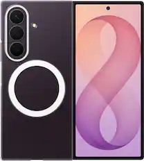 Front. Samsung - Galaxy Z Fold8 Ultra Clear Magnet Case - Transparent.