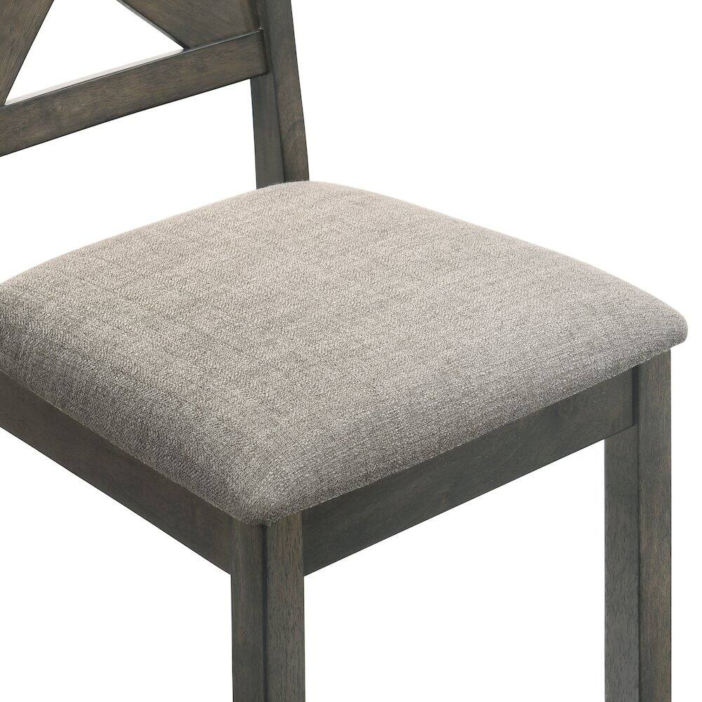 Alt View 3. New Classic Furniture - Gulliver Wood Side Chair (Set of 2) - Rustic Brown.