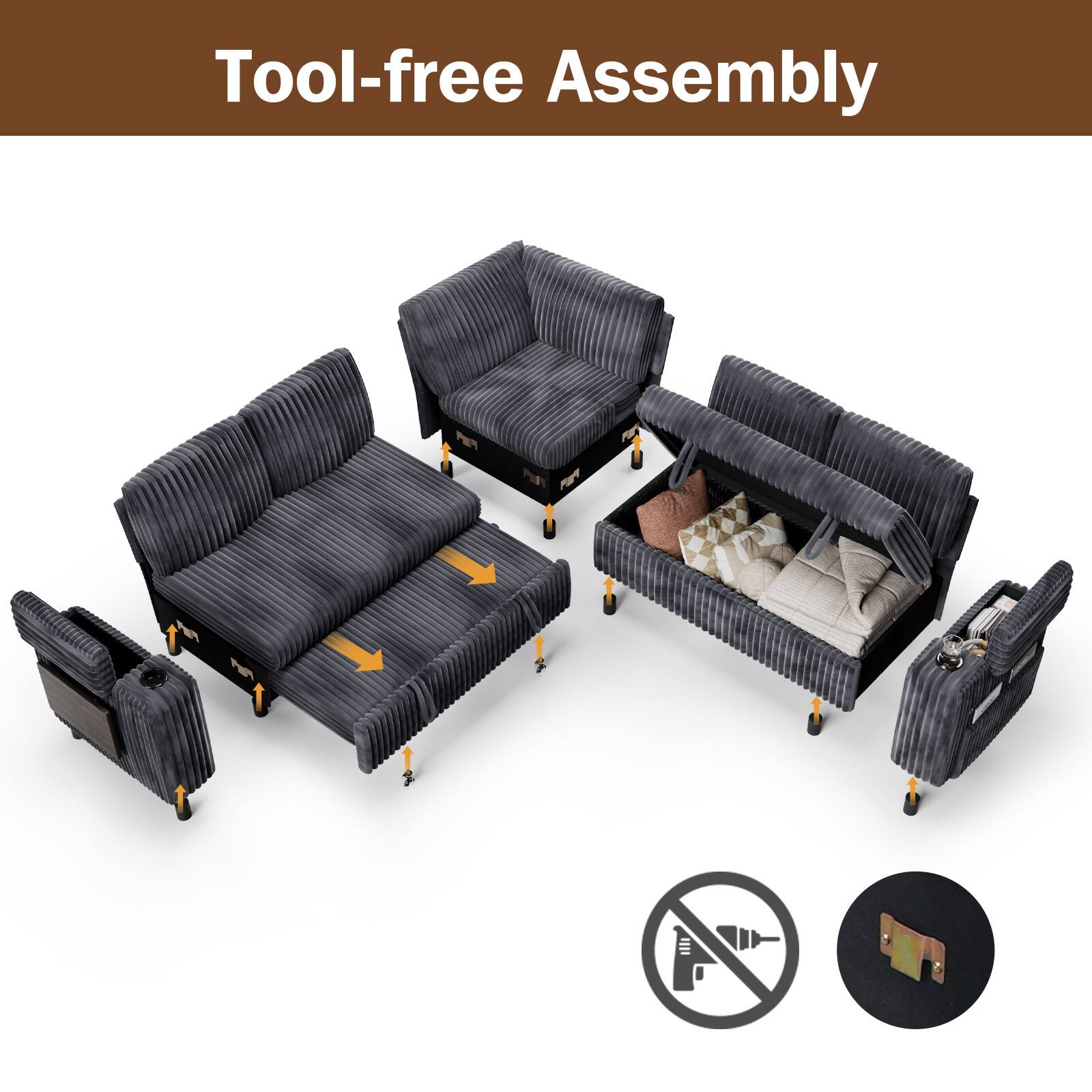 Tool-free Assembly