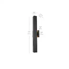 Elegant Lighting - Troy 4.5 x 24 inch Outdoor Wall Sconce - Black
