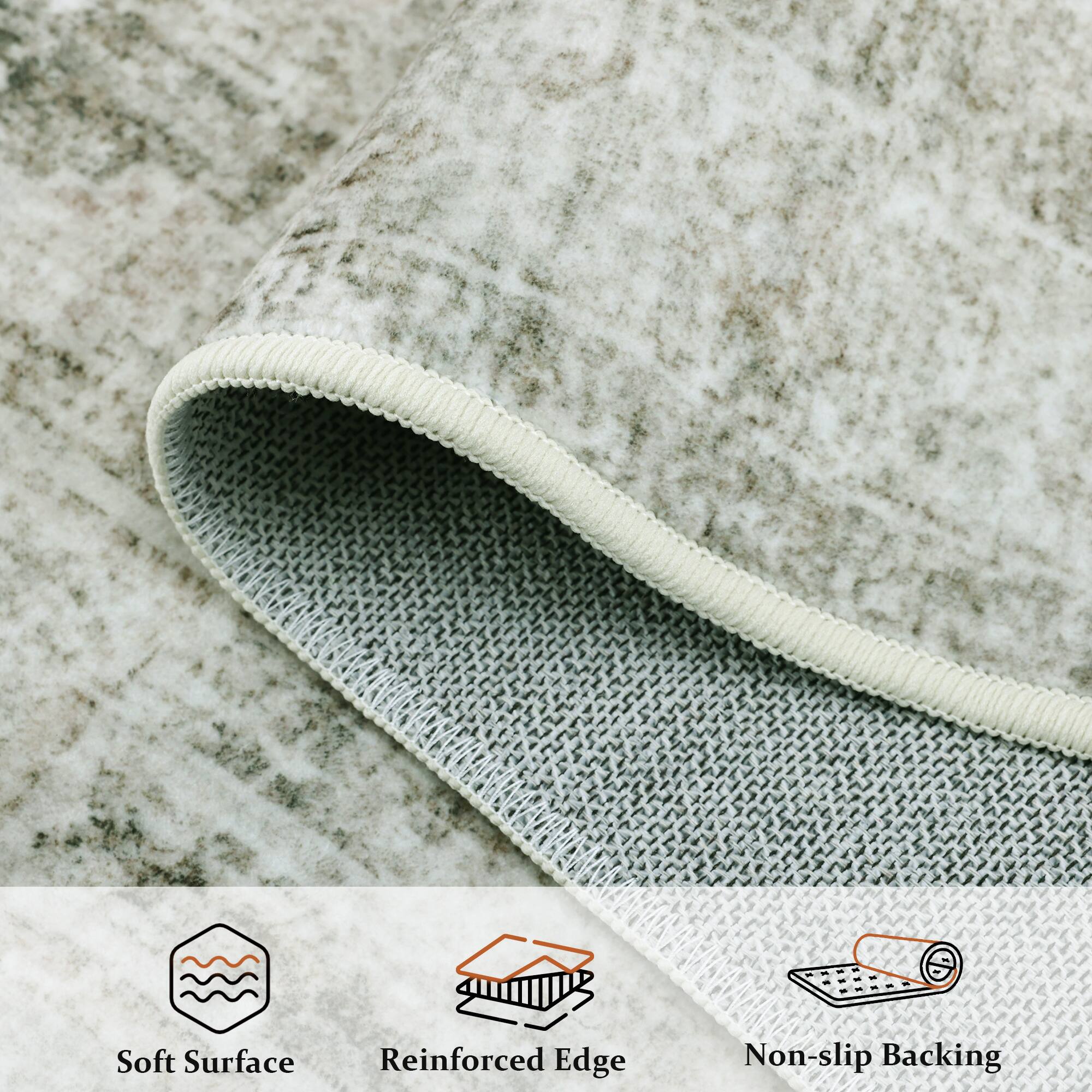 Soft Surface Reinforced Edge Non-slip Backing