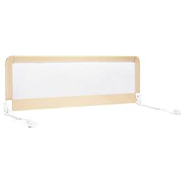 Costway - 59" Breathable Baby Children Toddlers Bed Rail Guard Safety Swing Down - Beige