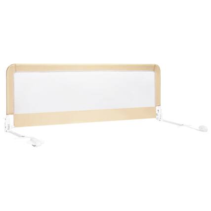 Front. Costway - Costway 59" Breathable Baby Children Toddlers Bed Rail Guard Safety Swing Down Beige - Beige.