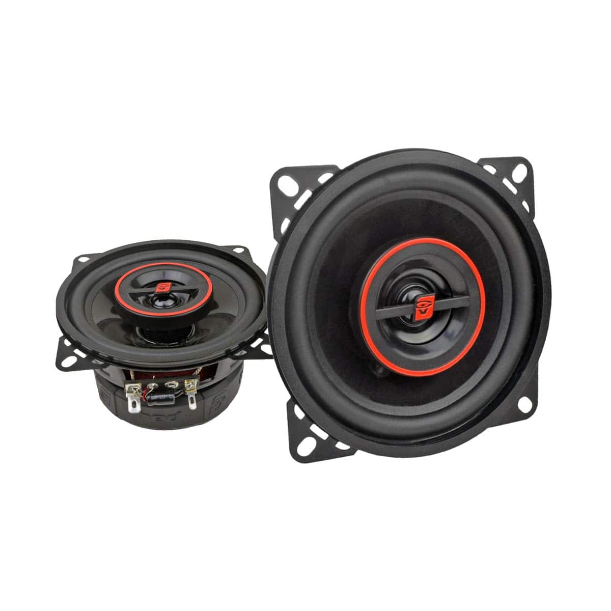 Cerwin Vega - Cerwin-Vega- H740 4" HED Series 2-Way Coaxial Speakers - Black and Red