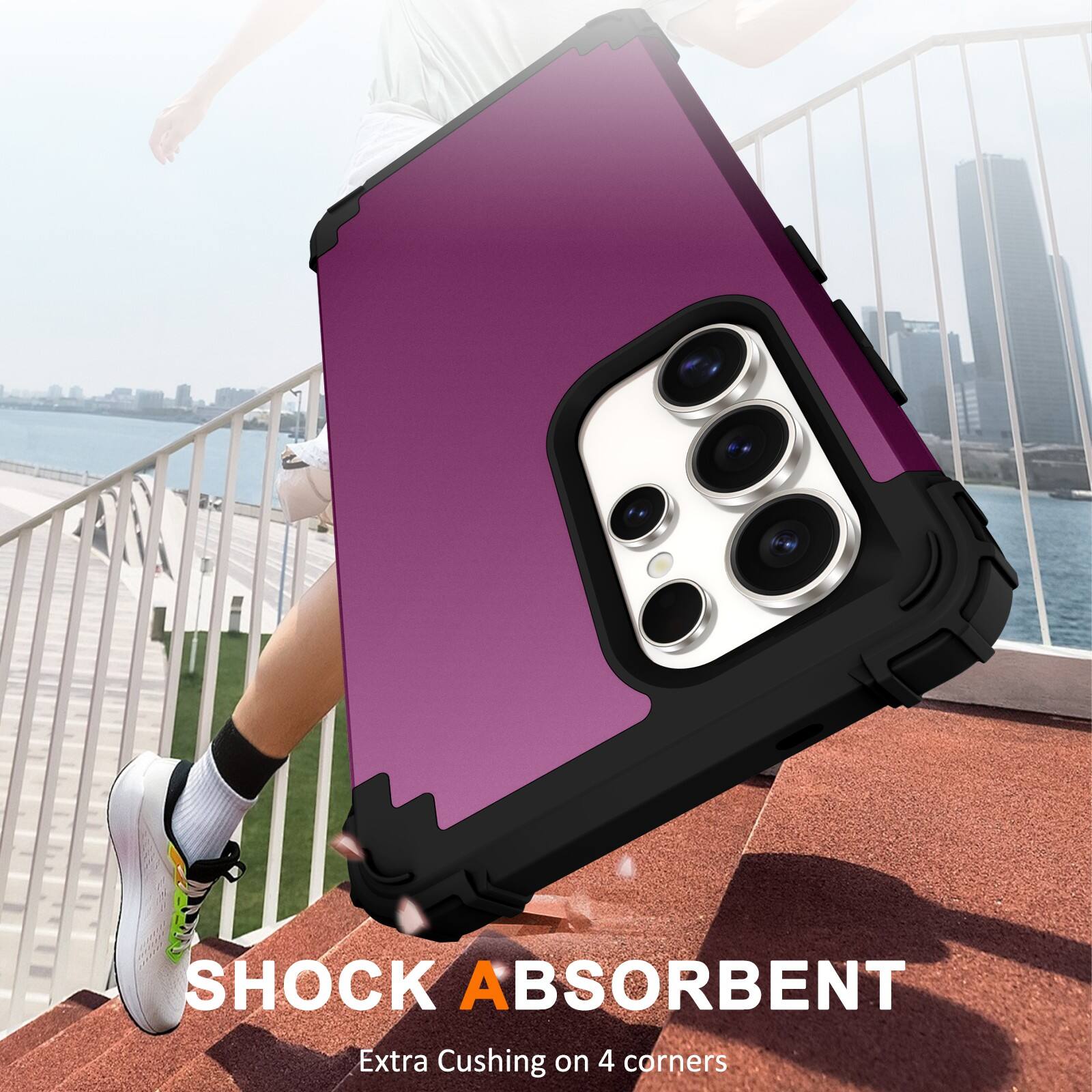 SHOCK ABSORBENT  
Extra Cushing on 4 corners