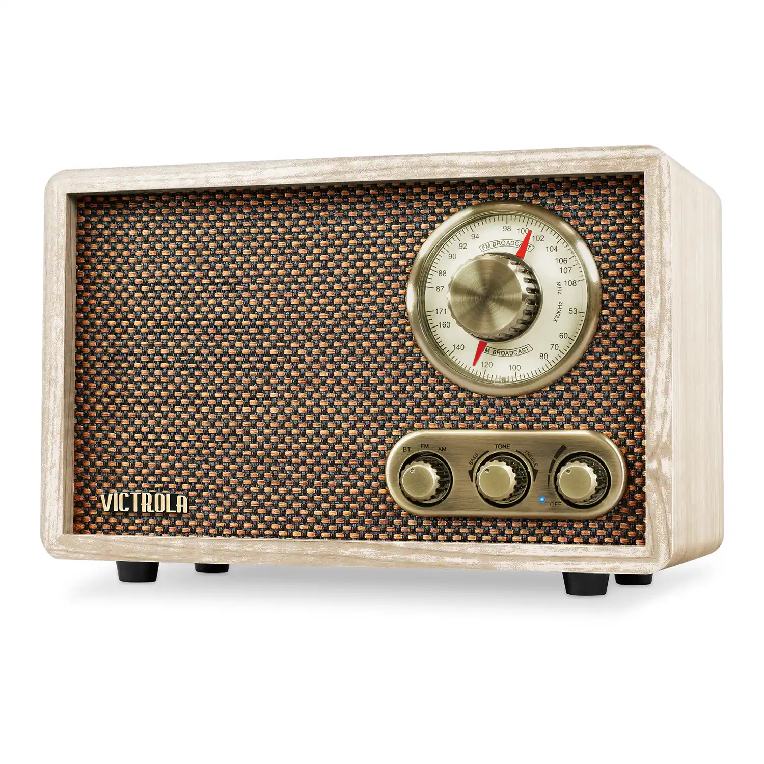 Victrola - Willow 3W Bluetooth Radio with Speakers - Natural