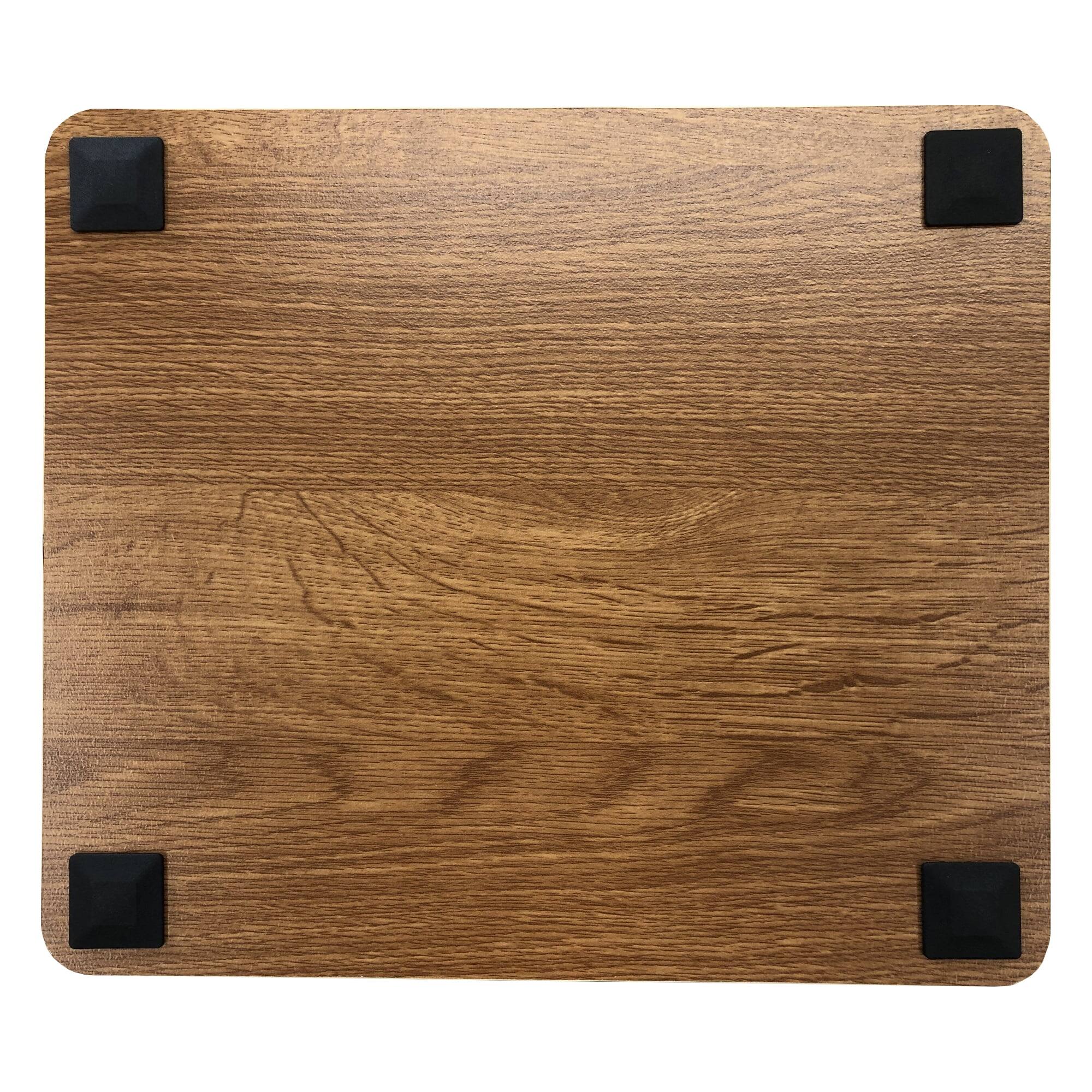 Alt View 8. Redmon - Redmon 3-Tier Shelf Side Table, Freestanding Storage Unit, Oak Woodgrain - Oak Woodgrain.