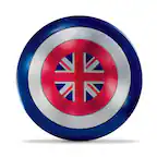 Front. Marvel - Hasbro F6484 Marvel Legends Series Marvels Captain Carter Premium Roleplay Shield - Black.