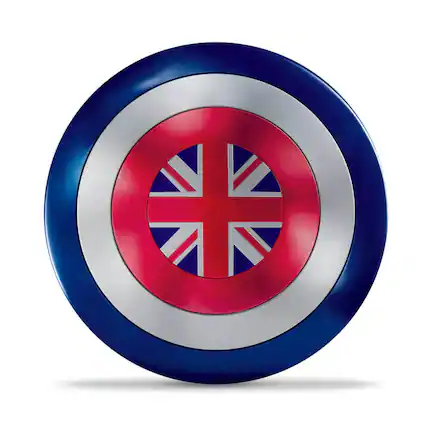 Front. Marvel - Hasbro F6484 Marvel Legends Series Marvels Captain Carter Premium Roleplay Shield - Black.