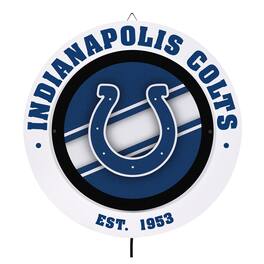 Evergreen Enterprises - Indianapolis Colts 15" LED Round Metal Lit Wall Sign - Multicolor