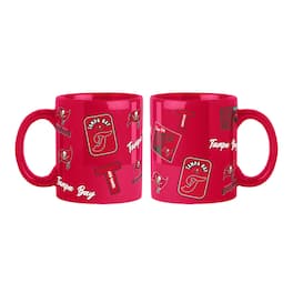 Logo Brands - Tampa Bay Buccaneers 2-Pack 15oz. Color Mug Set - Red