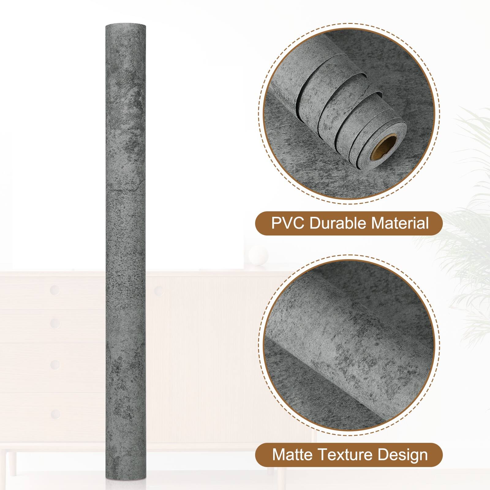 PVC Durable Material  
Matte Texture Design