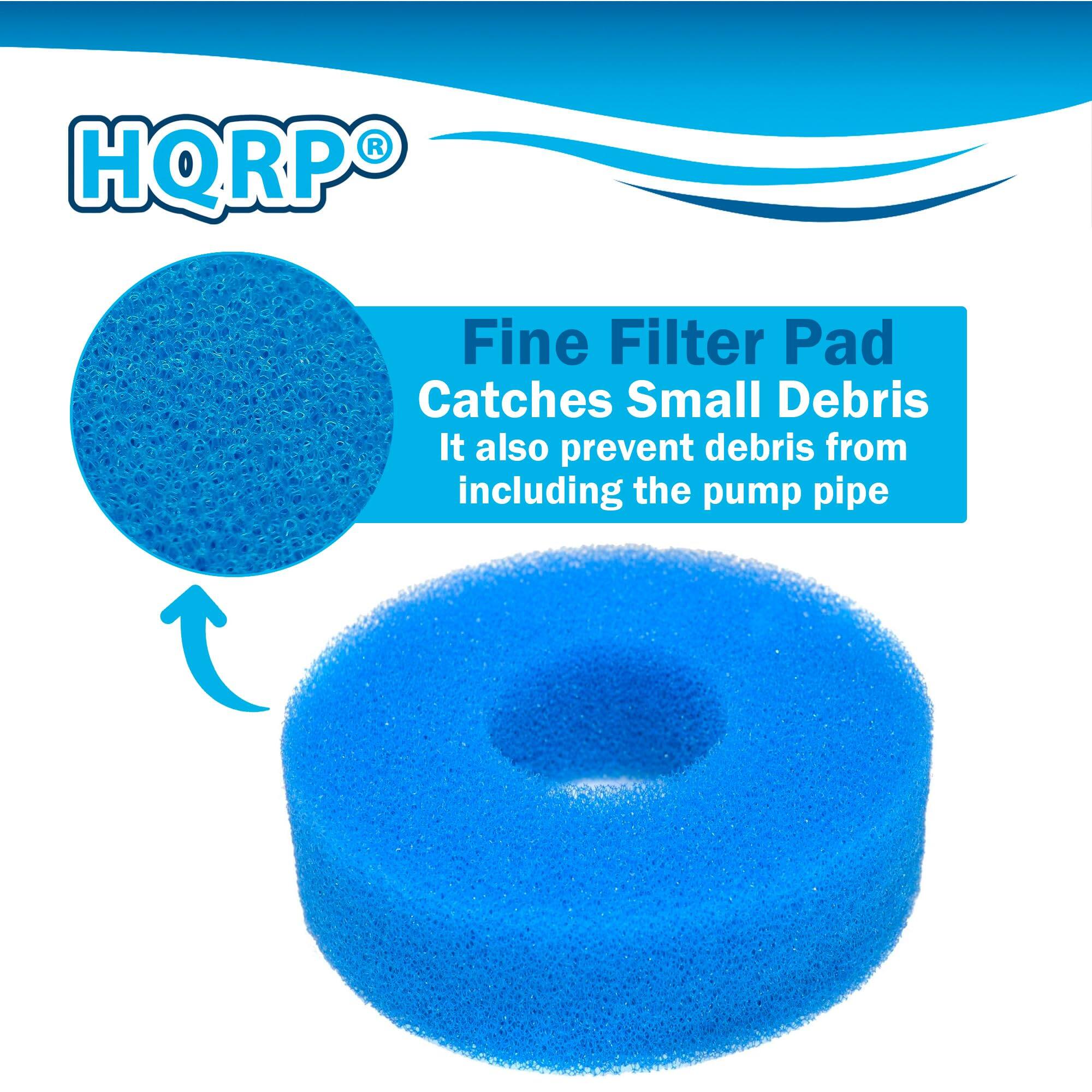 HQRP® Fine Filter Pad  
Catches Small Debris  
It also prevent debris from including the pump pipe