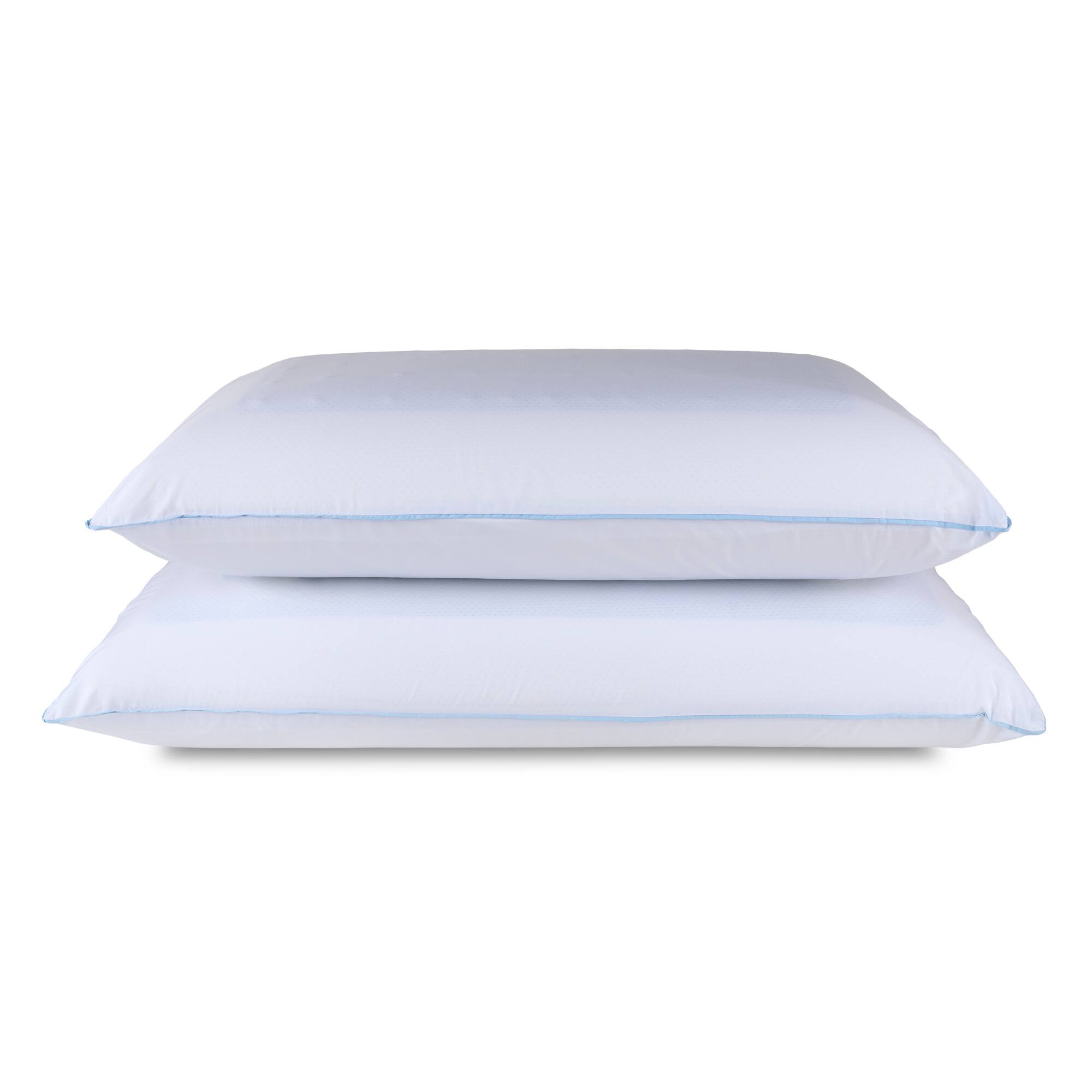 Front. Tempur-Pedic - TEMPUR-Cloud® Dual Cooling™ Pillow, Queen  - 2-Pack - White.