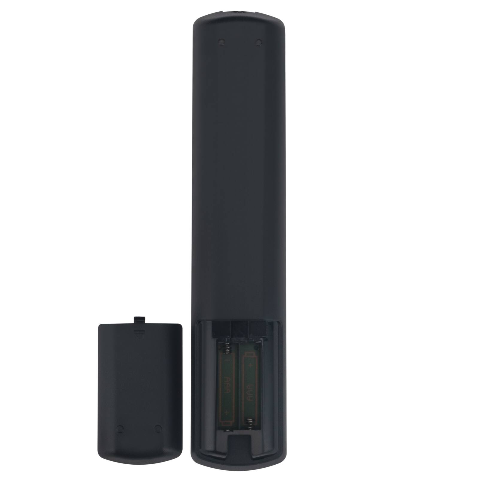 The image shows a black, cylindrical device with a smaller, detachable component.