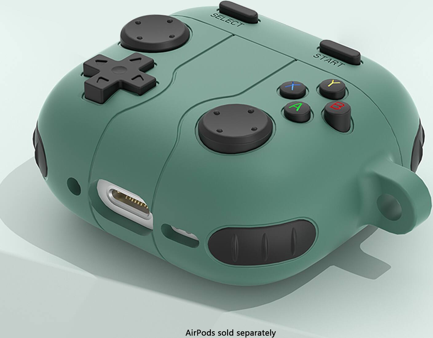 AirPods sold separately.