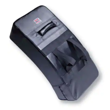 Front. Power Systems - PowerForce Kick Shield - Pro Kick and Punch Shield 26'' x 12'' Training Pad - Black.
