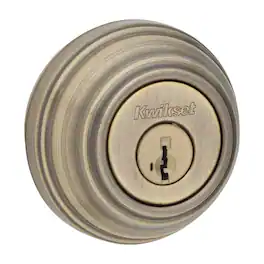 Kwikset - SmartKey Antique Brass Metal Deadbolt