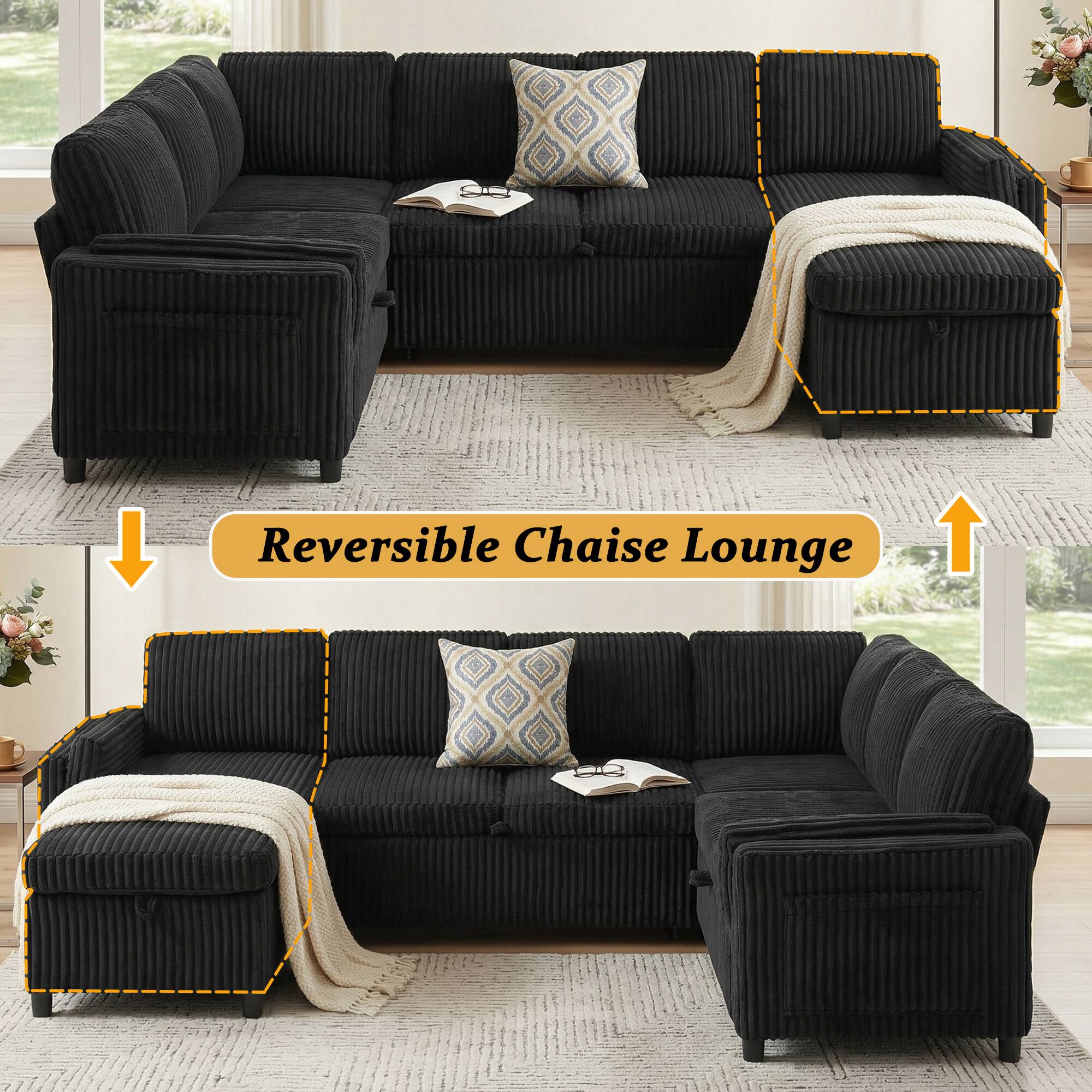 Reversible Chaise Lounge
