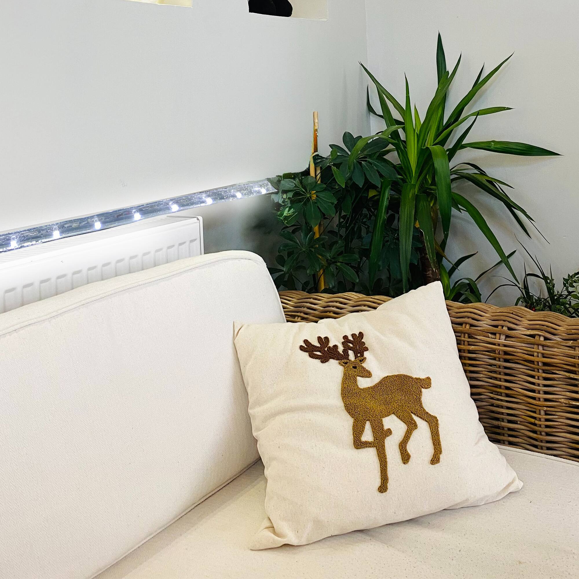 Alt View 3. Northlight - Flexible LED Outdoor Christmas Rope Light - Pure White - 100' Clear Wire - White.